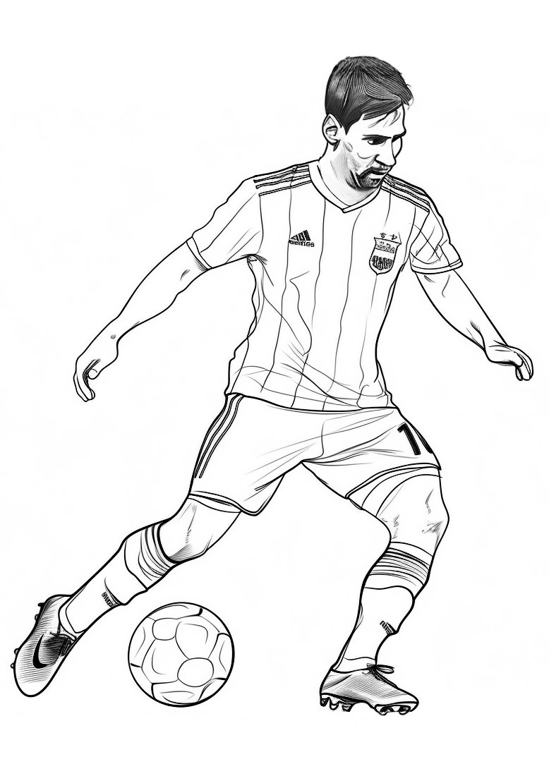 Dibujo De Messi Dibujo Para Colorear De Lionel Messi