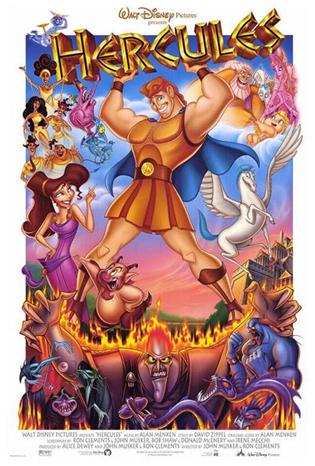 Cartel de la pelicula Hércules de Disney Cartel de la pelicula Hércules de Disney