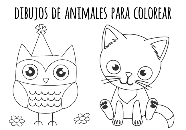 Dibujos de animales para colorear