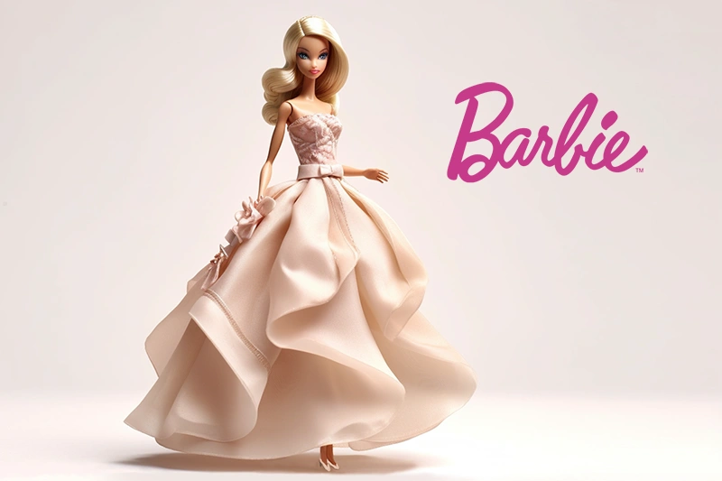 La icónica muñeca Barbie de Mattel representa el estilo y la elegancia