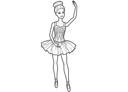 Muñeca Barbie bailarina rubia con tutú morado