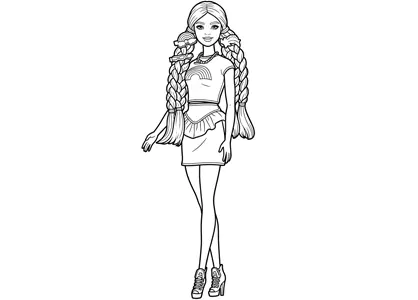 Muñeca Barbie con mechas arcoiris y melena extralarga
