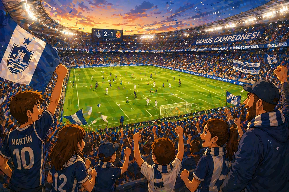 Ilustración ¡Vamos campeones!