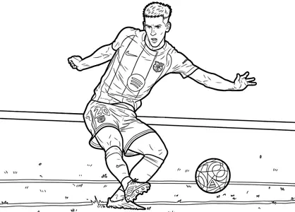 Dani Olmo jugando con el F.C. Barcelona