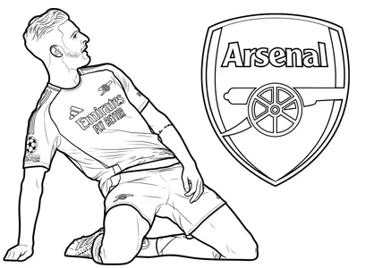 Declan Rice con el escudo del Arsenal