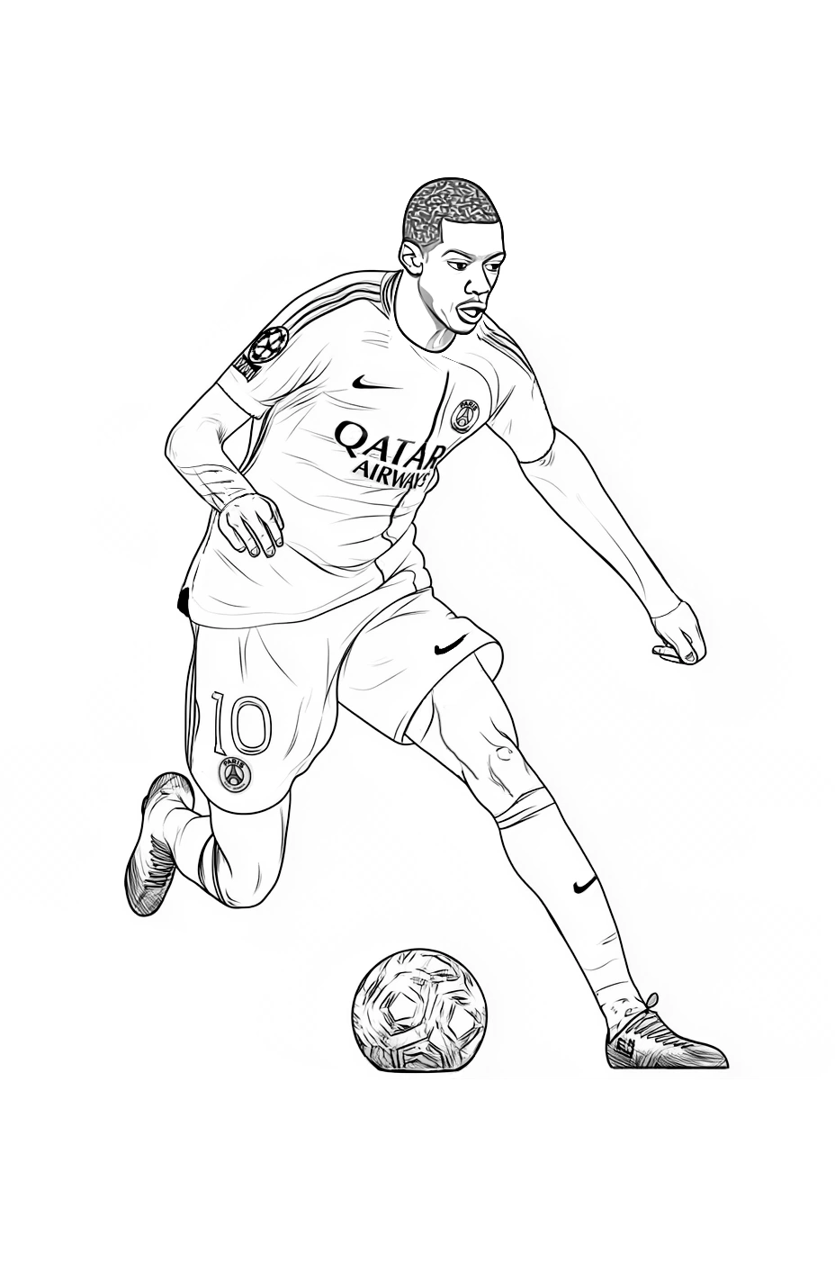 Dibujo Ousmane Dembélé para colorear