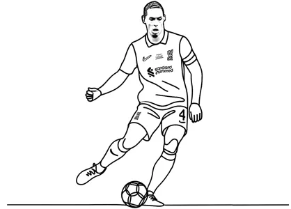 Virgil van Dijk, jugador holandés del Liverpool de la Premier League