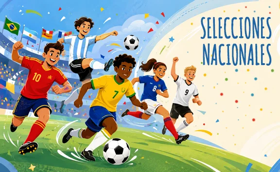 Dibujos de selecciones nacionales de fútbol