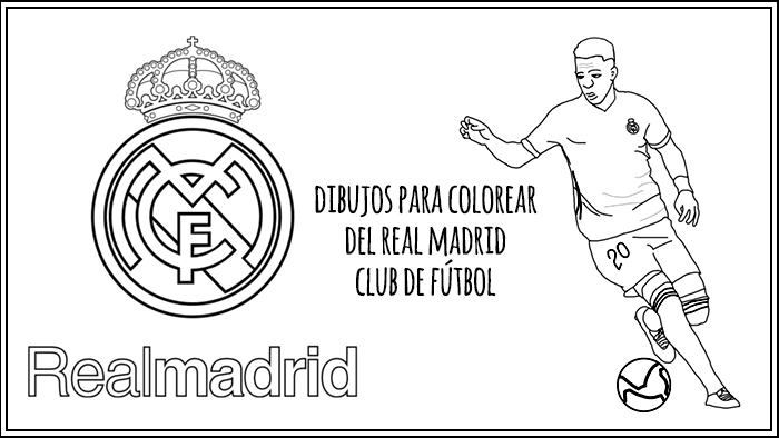 real madrid soccer logo coloring pages