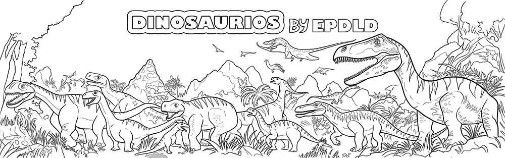 Dinosaurios para colorear