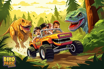 Ilustración Dino Park número 6.