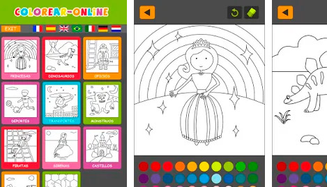 Juegos Infantiles online: Dibujos para Colorear y Pintar