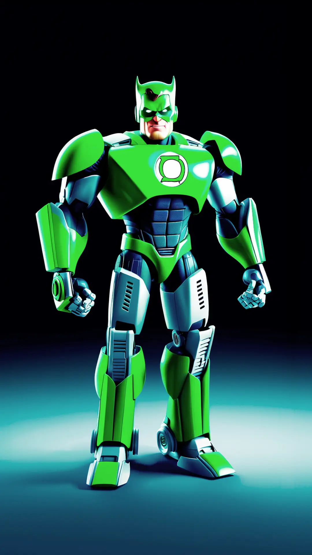 Superhéroe Linterna Verde (Green Lantern) Transformer