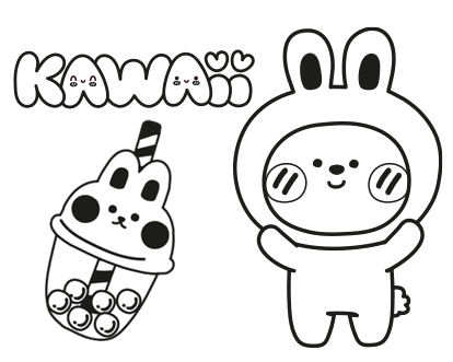 10 dibujos Kawaii para colorear - Etapa Infantil