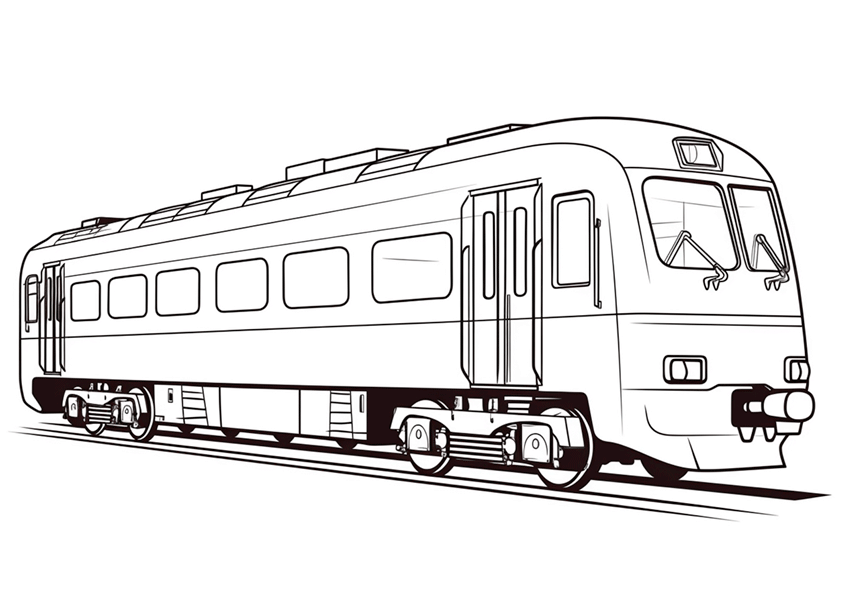 Dibujo De Un Vagón De Metro Para Colorear 8605