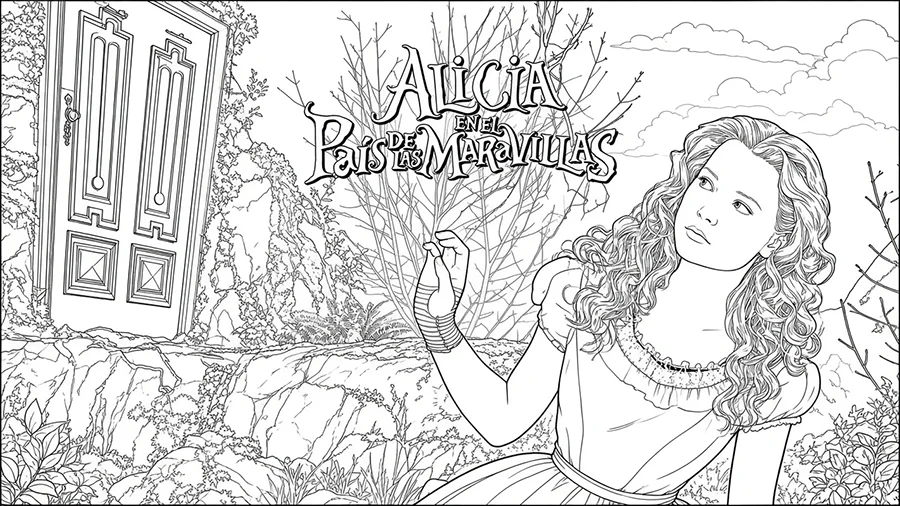 Bienvenidos a dibujos de Alicia en el país de las maravillas