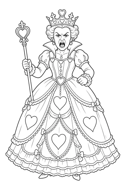 Ilustración de La Reina de Corazones