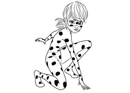 Dibujo para colorear de Ladybug