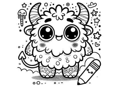 Monstrua con ojos muy grandes