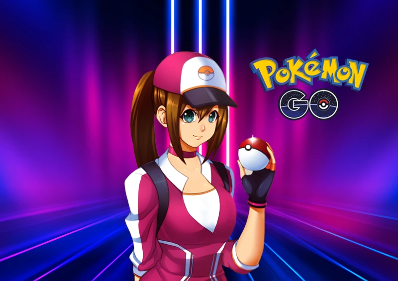 Dibujos de Pokémon, entrenadora de Pokémon Go.