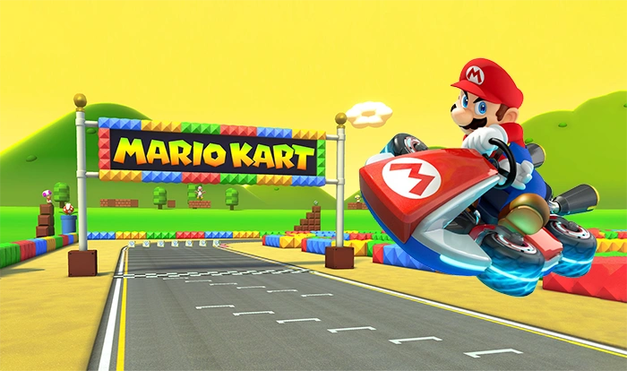 Ilustración de Super Mario Kart para descargar