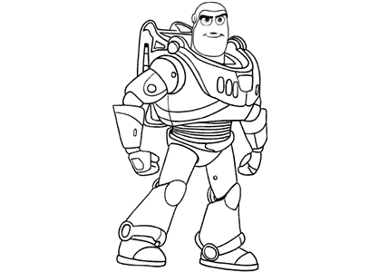 Dibujo para colorear de Buzz Lightyear