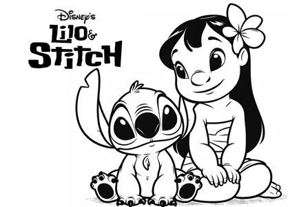 Dibujos para colorear de Lilo & Stitch
