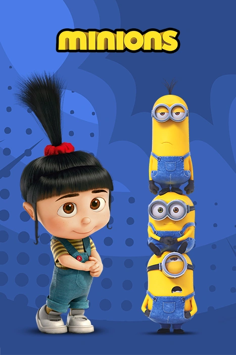 Agnes con Los Minions, poster para descargar en alta calidad