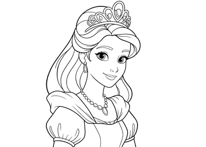 Una bella Príncesa con tiara