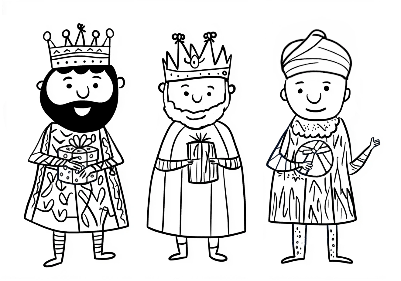 Los 3 Reyes Magos; Melchor, Gaspar y Baltasar