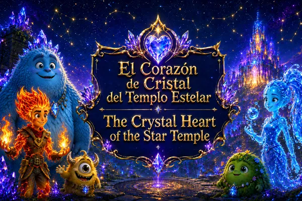 Cuento ilustrado El Corazón de Cristal del Templo Estelar