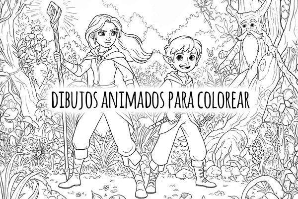 Dibujos animados para colorear