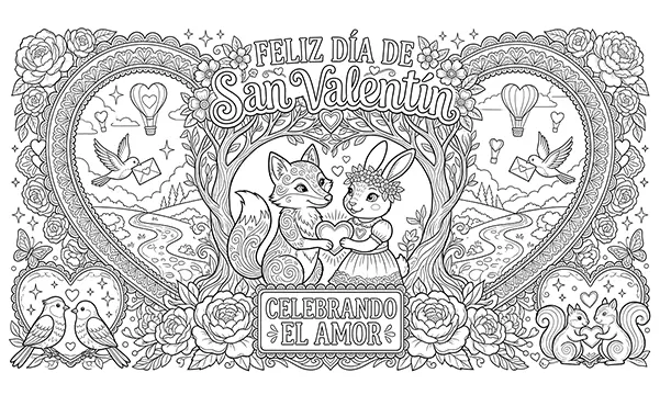 Feliz día de San Valentín. Celebrando el amor