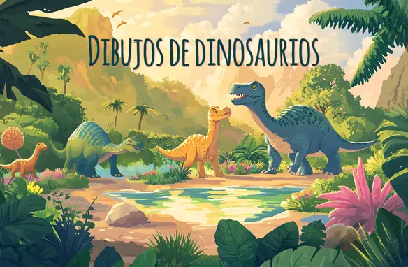 Colección de dibujos de dinosaurios