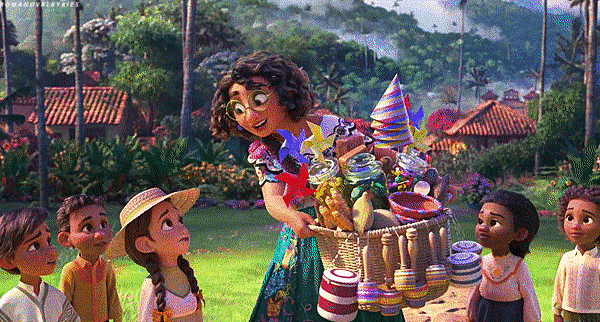 Disney's Encanto cartoon movie scene Disney's Encanto cartoon movie scene