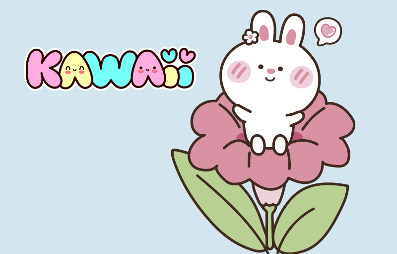 Beautiful and cute kawaii drawings and coloring pages to print