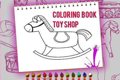 online coloring game to color on the computer toy drawings