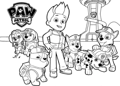 Free printables PAW Patrol coloring pages