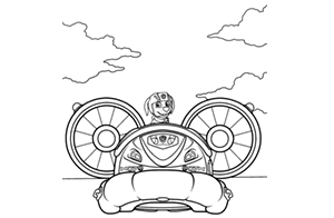 Zuma and his amazing hovercraft