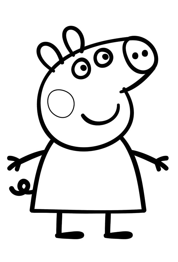 Peppa Pig coloring page