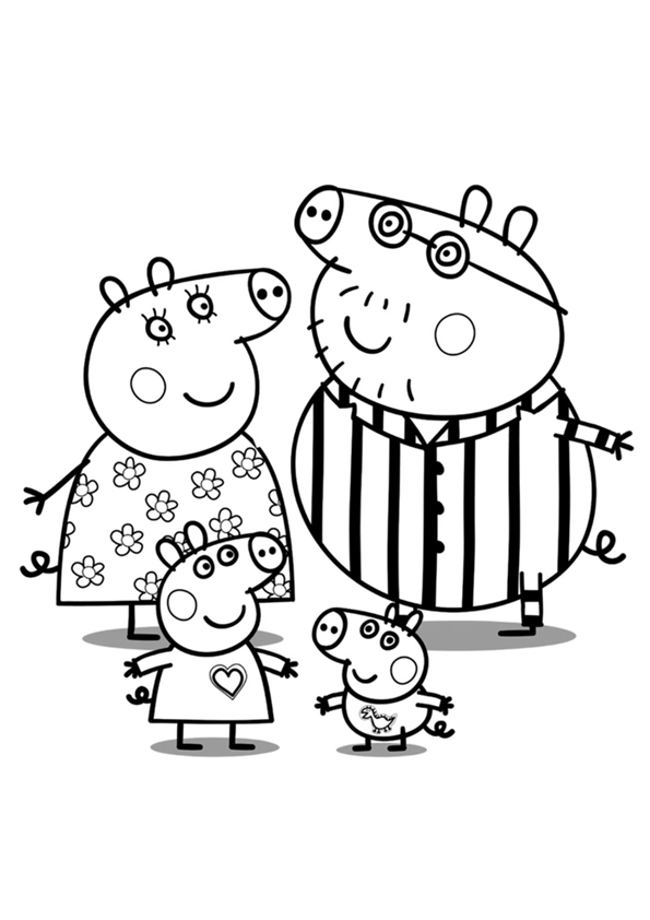 Family drawings/how to draw a family picture/family drawings easy for  kids/easy family drawing step by step/f… | Family drawing, Peppa pig drawing,  Drawing for kids