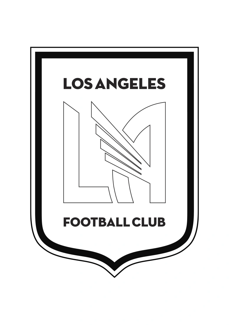 Coloring page of the Los Angeles FC soccer team crest, version 2 Coloring page of the Los Angeles FC soccer team crest, version 2