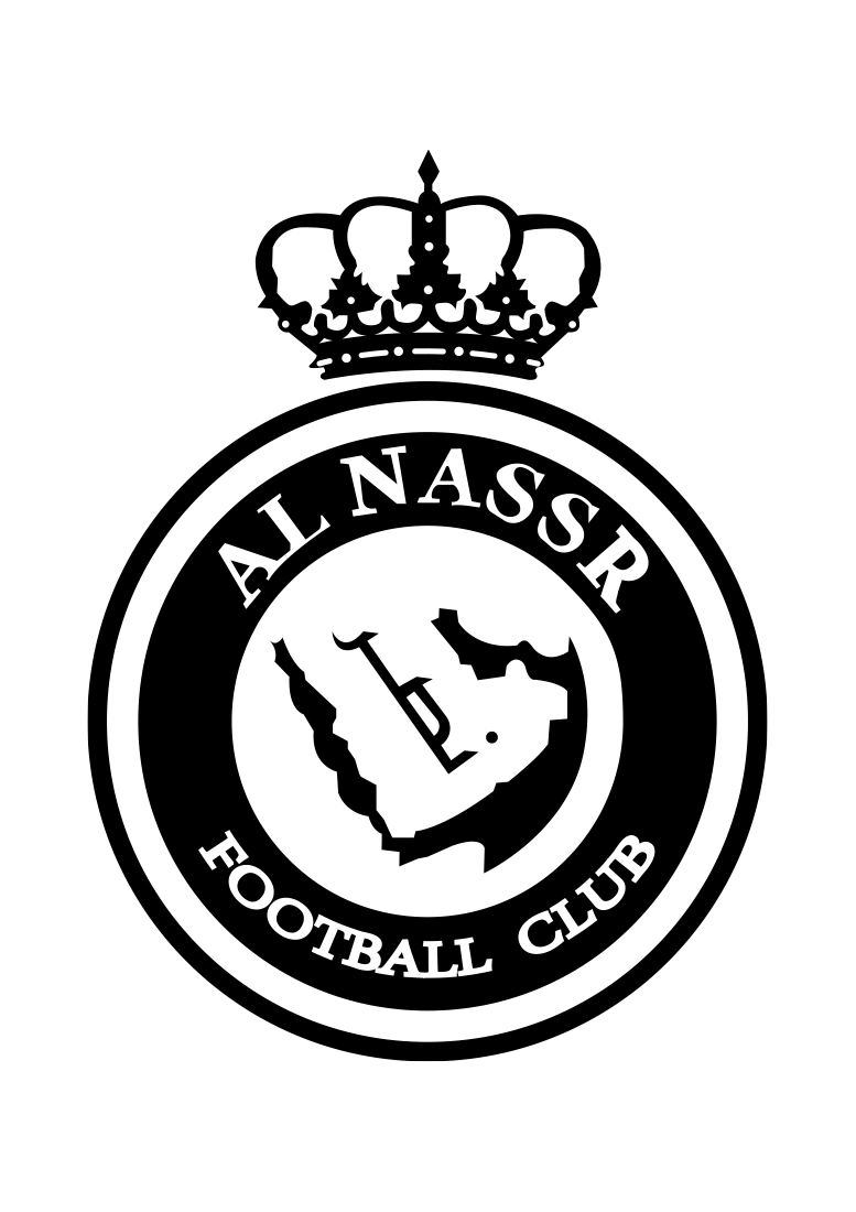 Coloring page of the Al-Nassr crest from the Saudi league