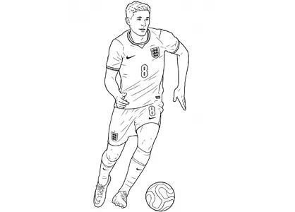 Elliot Anderson playing for the England national team