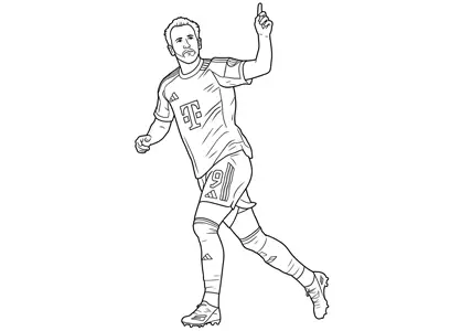 Harry Kane, the player for the German Bundesliga team Bayern Munich.