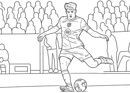 Pau Cubarsí playing for F.C. Barcelona