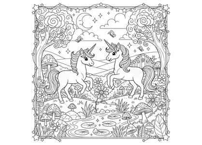 Playing in the fantasy garden, version 3