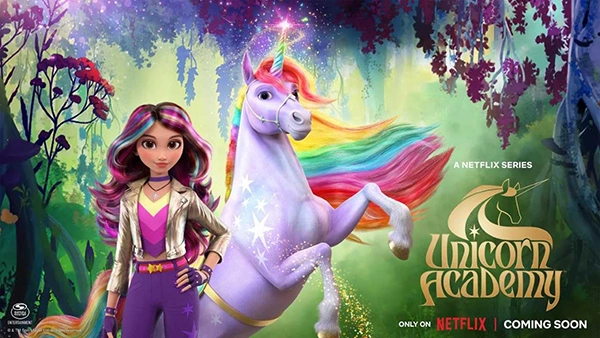 Unicorn Academy, an animated series about unicorns on Netflix