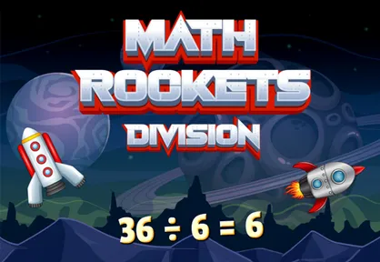 Juego de matemáticas Math Rockets Division