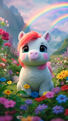 Peluche de un adorable pony